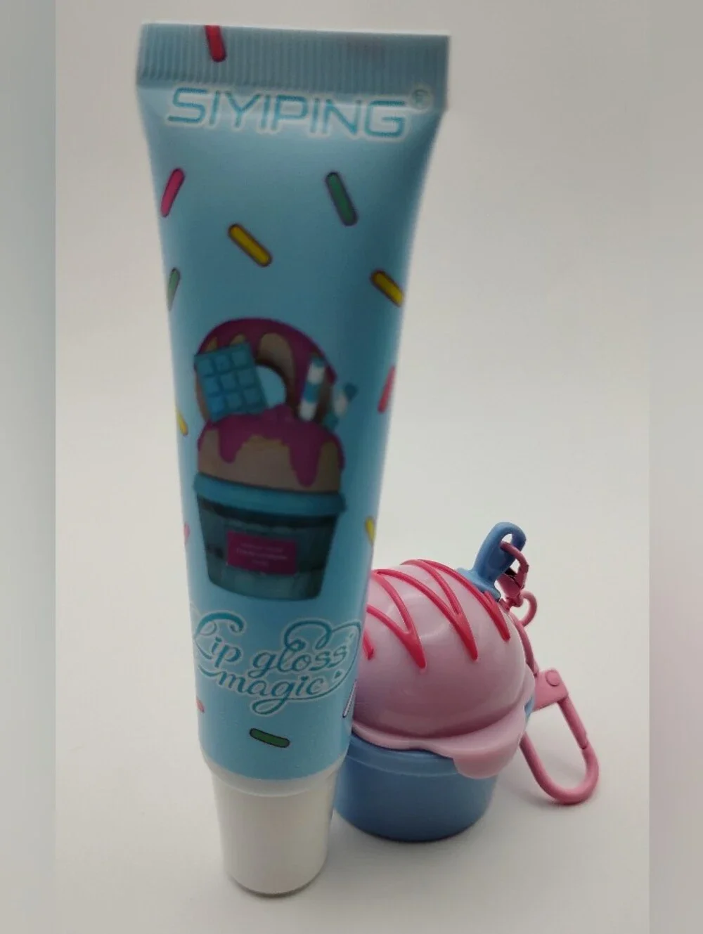SIYPING Lip Gloss Magic - Light Blue & Pink